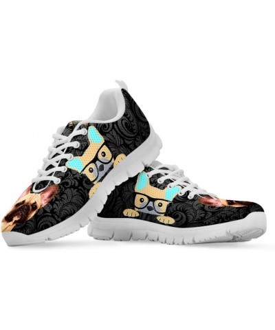 Dog Print Women's Casual Running Shoes Sneakers (Choose Your Breed) French Bulldog $48.30 Fashion Sneakers