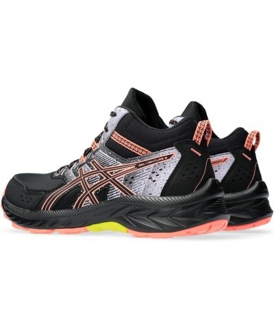 Women's GEL-VENTURE 9 Running Shoes Black/Sun Coral $33.12 Outdoor Shoes