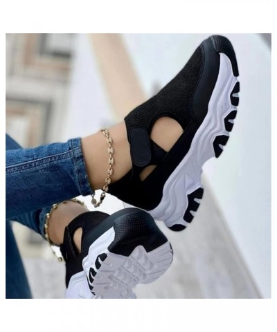 Shoes For Women Sneakers Slip Ons Memory Foam Comfort Walking Shoes Fashion Casual Summer Platform Flats Loafer Z-black $15.5...