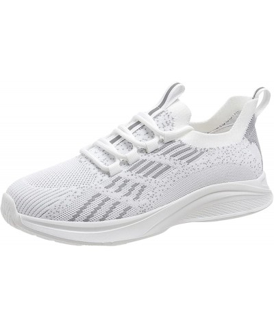 Wide Width Sneakers for Women Athletic Trainers Breathable Sneakers Ladies Sneakers Grey $11.22 Athletic Shoes