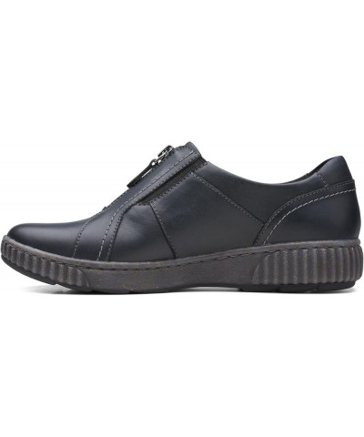 Womens Magnolia Zip Black Leather 1 $32.57 Fashion Sneakers