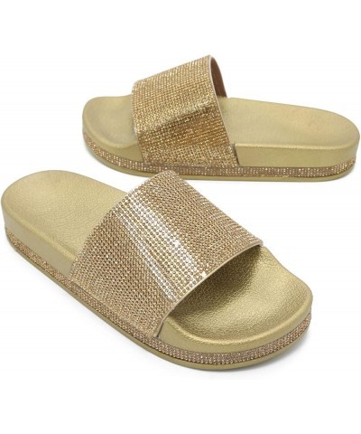 Flip Flops For Women Beach 49Ers Slides Sandals For Women Recovery Slides Womens Sandals Women Beach Flats Sh J-gold $11.44 S...