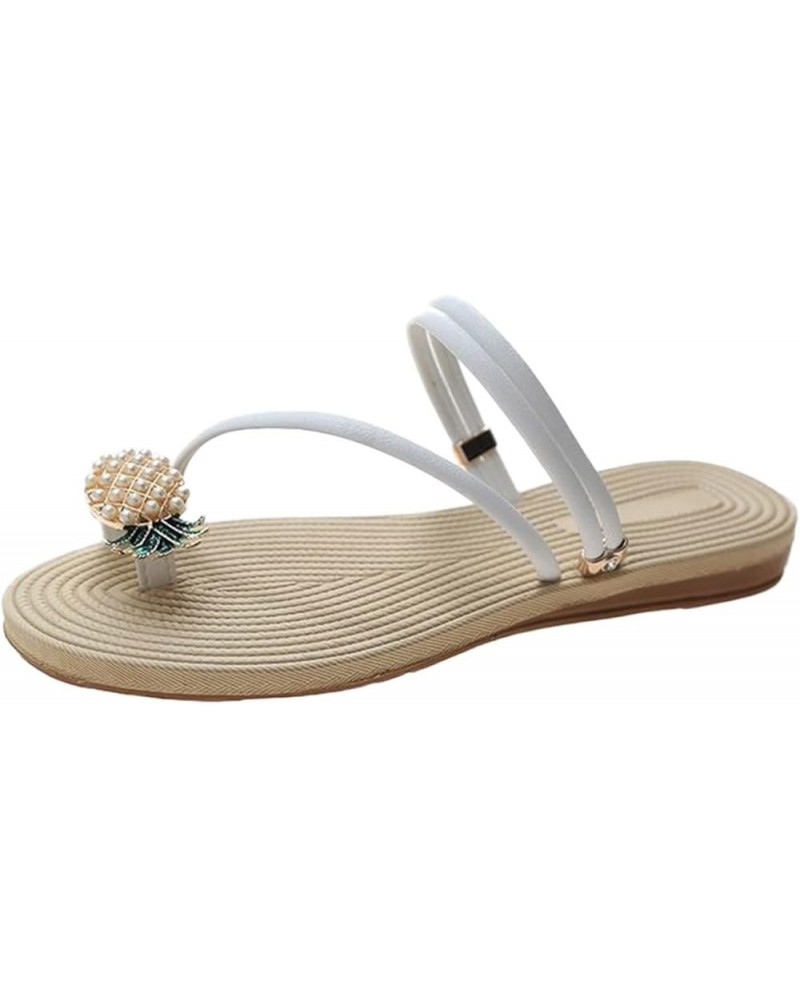 Women Casual Shoes Sandals Flat Fashion Pineapple Sandals Summer Comfy Simple Women's Sandals Spring Sandals for Women 2022 (...