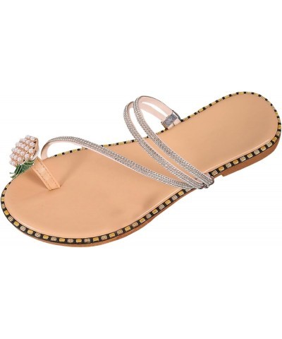 Women's Sandals Lace-Up Heels Ankle Strap Slippers Slingback Sandal Pump Sandals Evening for Women Khaki $13.10 Sandals