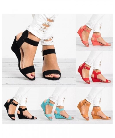 Sandals for Women Dressy Peep Toe Stiletto Pumps Thin Ankle Strap Wedding Party Ladies Heel Sandals Black $23.52 Sandals