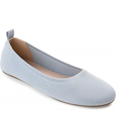 Womens Jersie Ballet Flat with Knit Fabric Uppers and Comfort Foam Footbed Blue $26.54 Flats