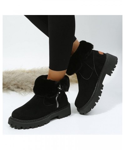 Slip on Winter Boots for Women Tall Womens Tall Waterproof Rubber Boots R Warm for Snow Women's Leather Winter Boots White Sn...