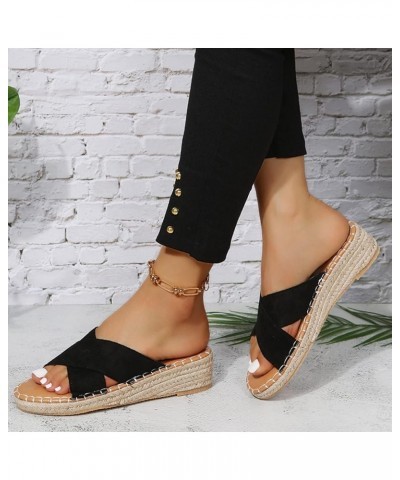 Womens Sandals Fashion Baseball Flip Flops Sandals Flat Slippers Flip Flops Open Toe Beach Sandals Black $12.69 Sandals