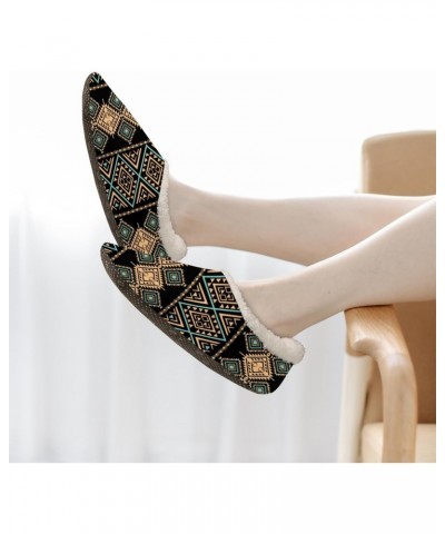 Ebohemia Aztec Slippers for Women Men Geometric Motif Indoor Non-Slip Slippers Socks Warm Comfy Soft House Slippers Bedroom F...