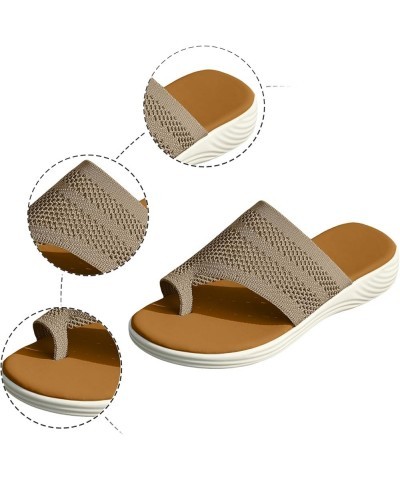 Trendy Sandals for Women 2024 Women's Sandals Fashionable Pattern Set Toe Breathable and Comfortable Wedge Sandals Sandals1-g...