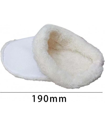 Liner Plush Slippers Cover, Winter Warm Shoe Cover, Slippers Liner, Soft Slippers Plush Liner, white, 19cm $6.00 Slippers