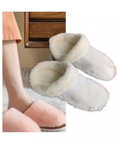 Liner Plush Slippers Cover, Winter Warm Shoe Cover, Slippers Liner, Soft Slippers Plush Liner, white, 19cm $6.00 Slippers