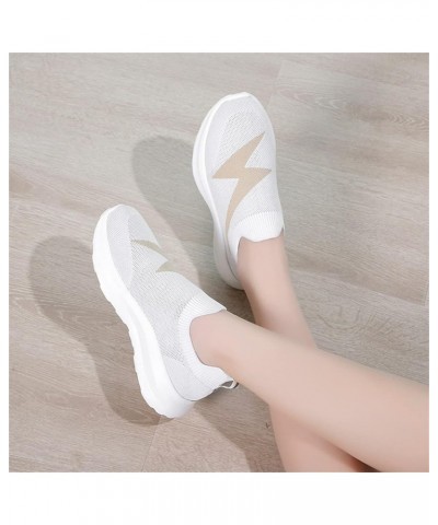 Canvas Slip On Sneakers Running Sneakers for Women White Sneakers for Women Womens Slip On Sneakers Z 02-white $22.85 Athleti...