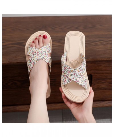 Fashion Spring And Summer Women Slippers Thick Bottom Wedge Heel Colorful Flowers Open Therapeutic Slippers for A $11.06 Slip...