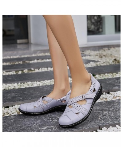 Women's Casual Loafers Cute Slip On Comfort Walking Flats Leather Driving Moccasins Fashion Closed Toe Boat Shoes Lilac $25.9...