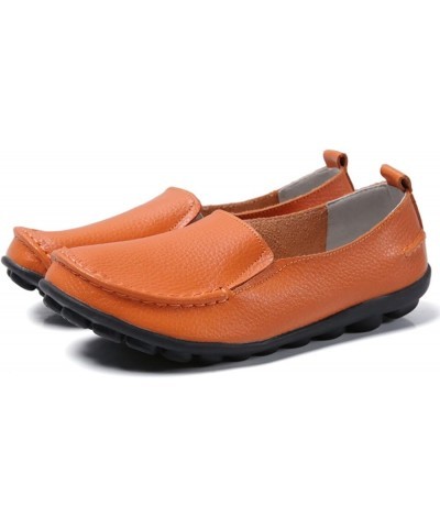 Fashion Womens Breathable Lace Up Shoes Flats Casual Shoes Walking Shoes Gift for Women Orange $17.48 Flats