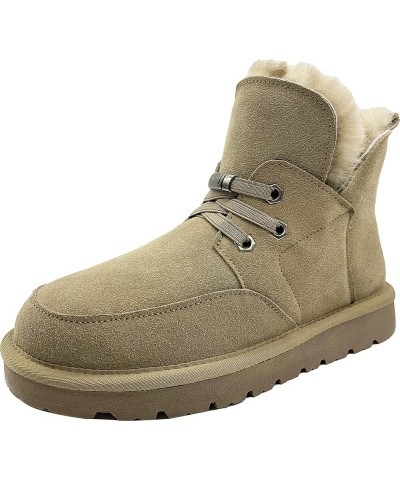 Aguamarine Genuine Sheepskin Shearing Pull On Women Winter Boot Almond $45.58 Outdoor Shoes