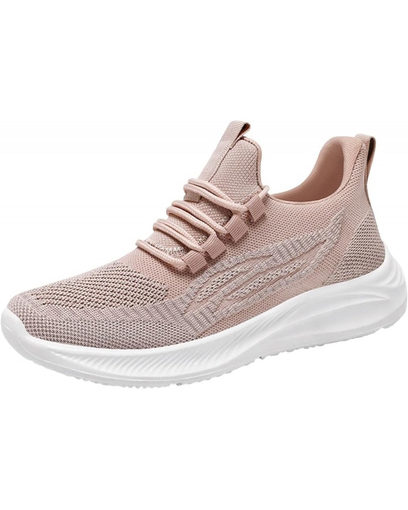 Womens Running Shoes Lightweight Walking Tennis Shoes Non Slip Comfortable Sneakers - Women's Sneakers Pink-1 $16.00 Athletic...