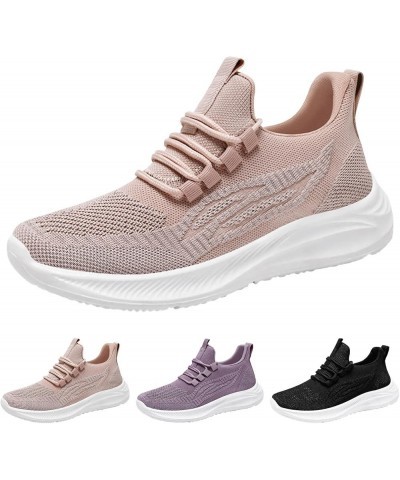 Womens Running Shoes Lightweight Walking Tennis Shoes Non Slip Comfortable Sneakers - Women's Sneakers Pink-1 $16.00 Athletic...