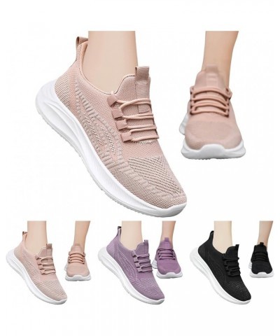 Womens Running Shoes Lightweight Walking Tennis Shoes Non Slip Comfortable Sneakers - Women's Sneakers Pink-1 $16.00 Athletic...