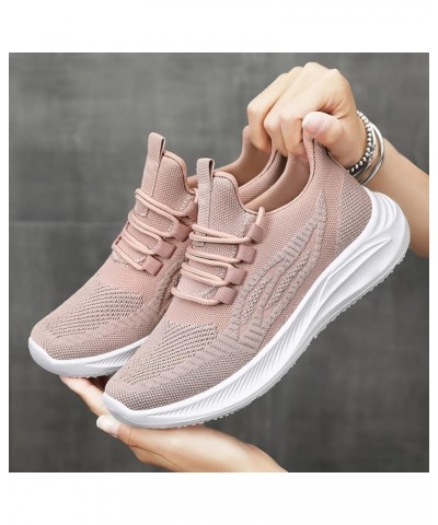 Womens Running Shoes Lightweight Walking Tennis Shoes Non Slip Comfortable Sneakers - Women's Sneakers Pink-1 $16.00 Athletic...