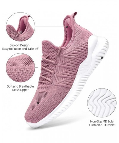 Womens Walking Tennis Shoes Fashion Slip on Comfortable Lightweight Memory Foam Athletic Casual Sneakers for Running Gym Work...