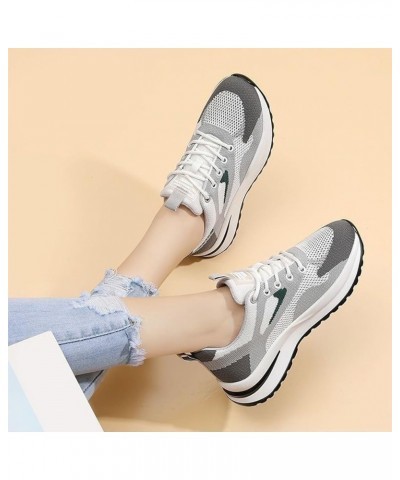 Womens Trainers Volleyball Shoes Plantar Fasciitis Shoes Arch Support Working Shoes Chunky Sneakers Cute Athletic Shoes Grey ...