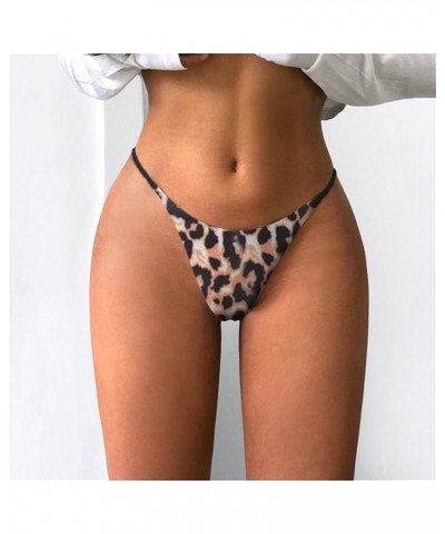 Lingerie for Women Sexy plus Size Printed Sexy Underpants Low-Rise Comfort Play for Women Brown $10.05 Athletic Shoes