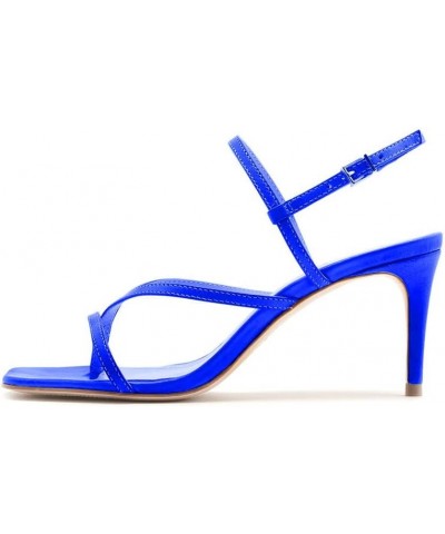 High Heels 10cm Summer Open Toe Fashion Buckle Stiletto Sandals Dress Shoes-Red||39 38 Blue $35.26 Sandals