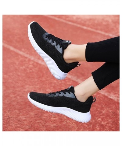 sock sneakers womens slip on sneakers white tennis shoes girls women's open toe booties Lace Up Canvas Sneakers Z 13-black $2...