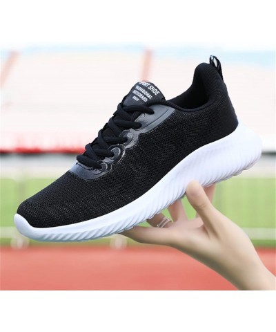 sock sneakers womens slip on sneakers white tennis shoes girls women's open toe booties Lace Up Canvas Sneakers Z 13-black $2...