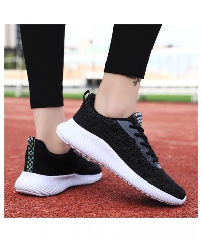 sock sneakers womens slip on sneakers white tennis shoes girls women's open toe booties Lace Up Canvas Sneakers Z 13-black $2...