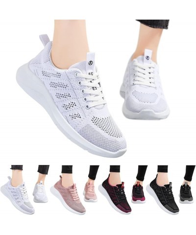 Sneakers for Women Breathable Sneakers Memory Foam Shoes Women White Leather Sneakers for Women Black 2 $10.24 Athletic Shoes