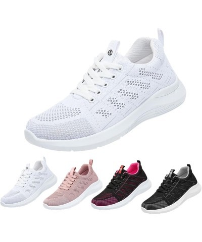 Sneakers for Women Breathable Sneakers Memory Foam Shoes Women White Leather Sneakers for Women Black 2 $10.24 Athletic Shoes