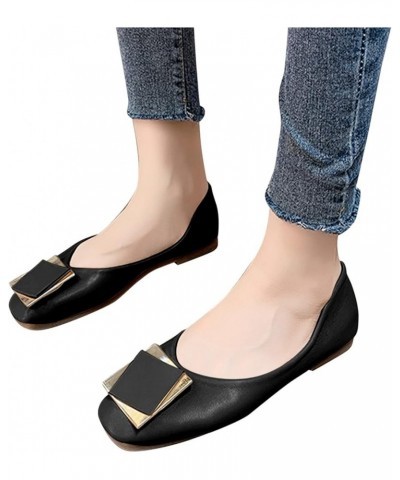 Flats Shoe for Women Women Foldable Portable Travel Ballet Flat Roll Slipper Shoes Dance Party Shoes Z 12-black $11.81 Sandals