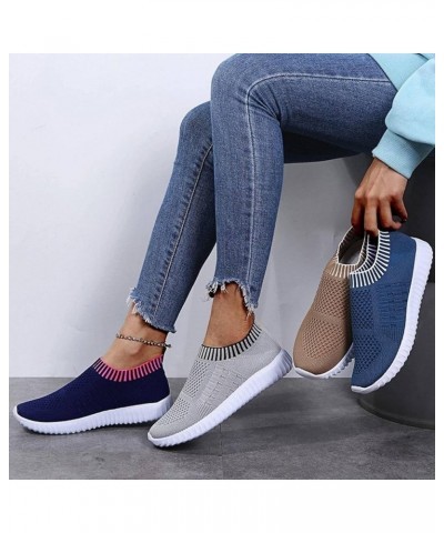 Fashion Unisex Sneakers Women Casual Shoes Breathable Mesh Walking Shoes Spring Summer Soft Flat Shoes 43 Grey $28.67 Fashion...