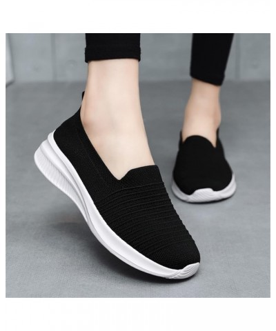 Slip Ons Wide Flats for Women Bow-Knot Slip Ons Ballet Flats for Women Z 11-black $15.56 Mules & Clogs