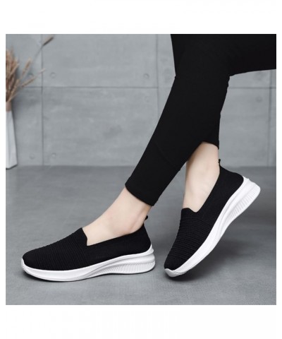 Slip Ons Wide Flats for Women Bow-Knot Slip Ons Ballet Flats for Women Z 11-black $15.56 Mules & Clogs