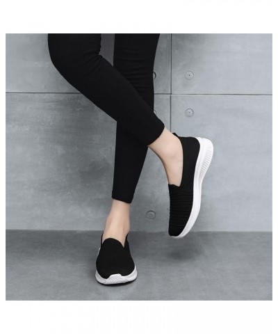 Slip Ons Wide Flats for Women Bow-Knot Slip Ons Ballet Flats for Women Z 11-black $15.56 Mules & Clogs