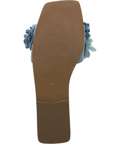 Women's Orderly Flat Sandal Powder Blue $20.52 Sandals