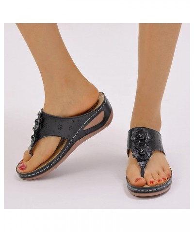 Plantar Fasciitis Sandal Casual Walking Shoes Orthopedic Arch Diabetes Support 2023 Sandals Women Fashion Brown Slides for Wo...