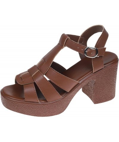 Womens Giselle Dove Wedge Sandal Coffee $15.36 Sandals