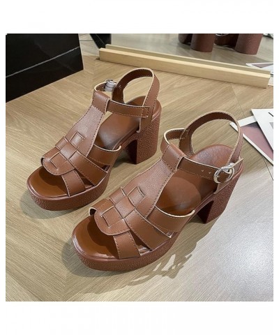 Womens Giselle Dove Wedge Sandal Coffee $15.36 Sandals