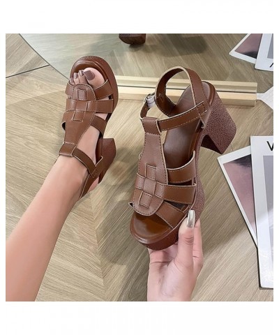 Womens Giselle Dove Wedge Sandal Coffee $15.36 Sandals