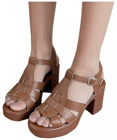 Womens Giselle Dove Wedge Sandal Coffee $15.36 Sandals