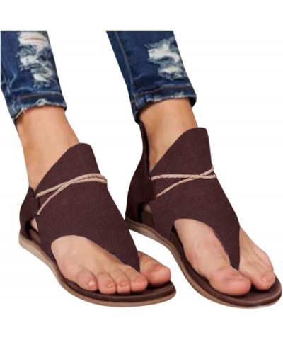 Summer Shoes Sandals, Women's Ladies Casual Camouflage Flip Flops Comfy Sandals Zipper Shoes Women Shoes E-brown $14.24 Sandals