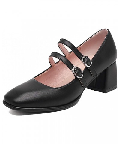 Women Pumps Marry Jane Shoes with Buckle $30.81 Pumps