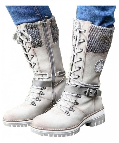 Plush Warm Cotton Shoes Wear And Anti Slip Snow Boots Five Finger Cotton Shoes Mid Calf Winter Snow Boots for White $22.83 Boots