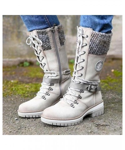 Plush Warm Cotton Shoes Wear And Anti Slip Snow Boots Five Finger Cotton Shoes Mid Calf Winter Snow Boots for White $22.83 Boots