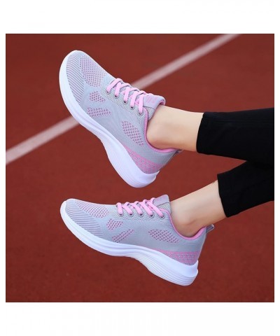 Women Lightweight Sneakers Stylish Athletic Shoes Walking Tennis Shoes Gg3-pink $11.13 Fashion Sneakers